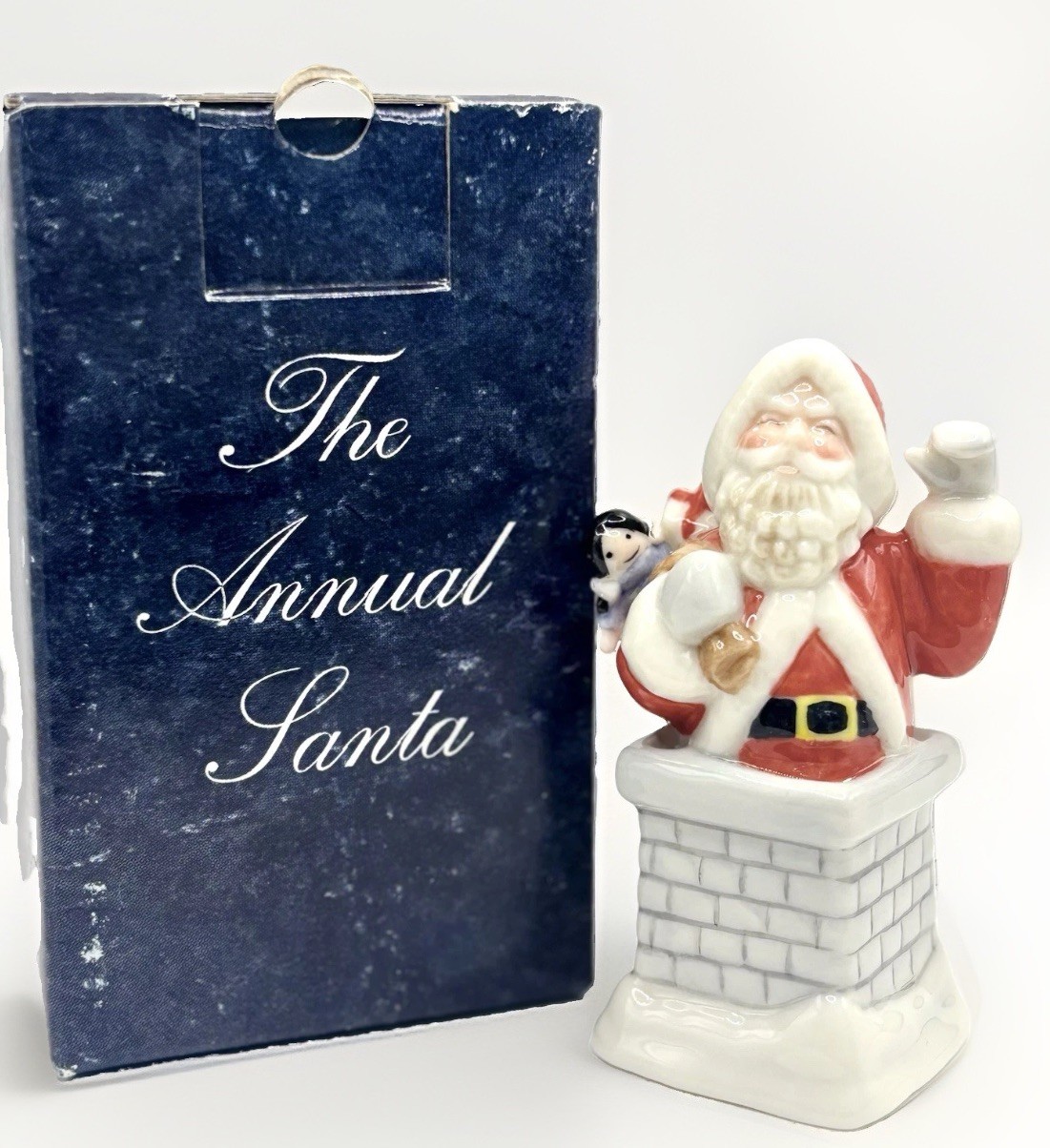 Royal Copenhagen 2004 Annual Santa Chimney Limited Edition Collectible With BOX