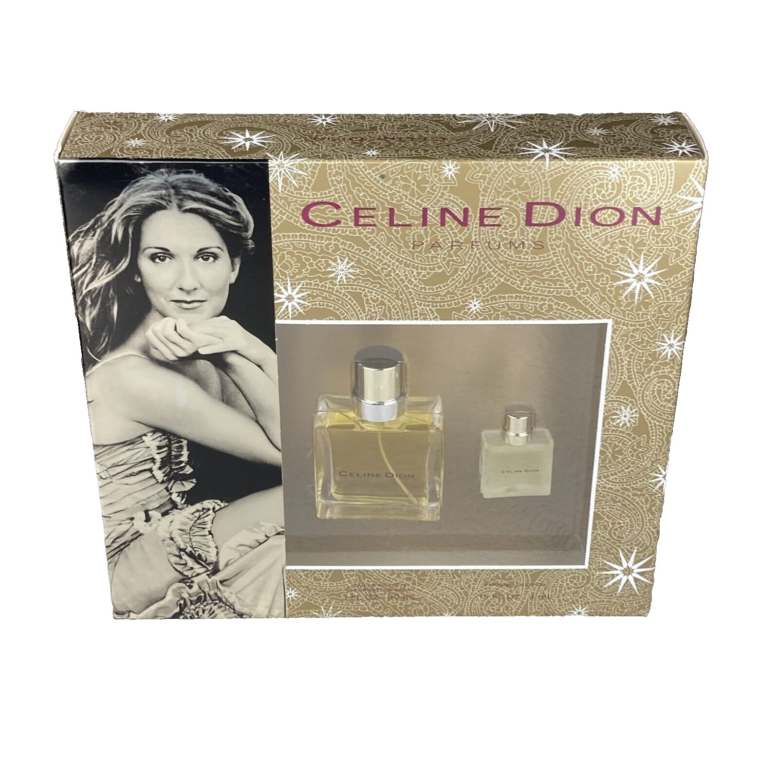 NEW Vtg NOS Celine Dion Eau de Toilette & Perfume Spray Splash Gift Set RARE