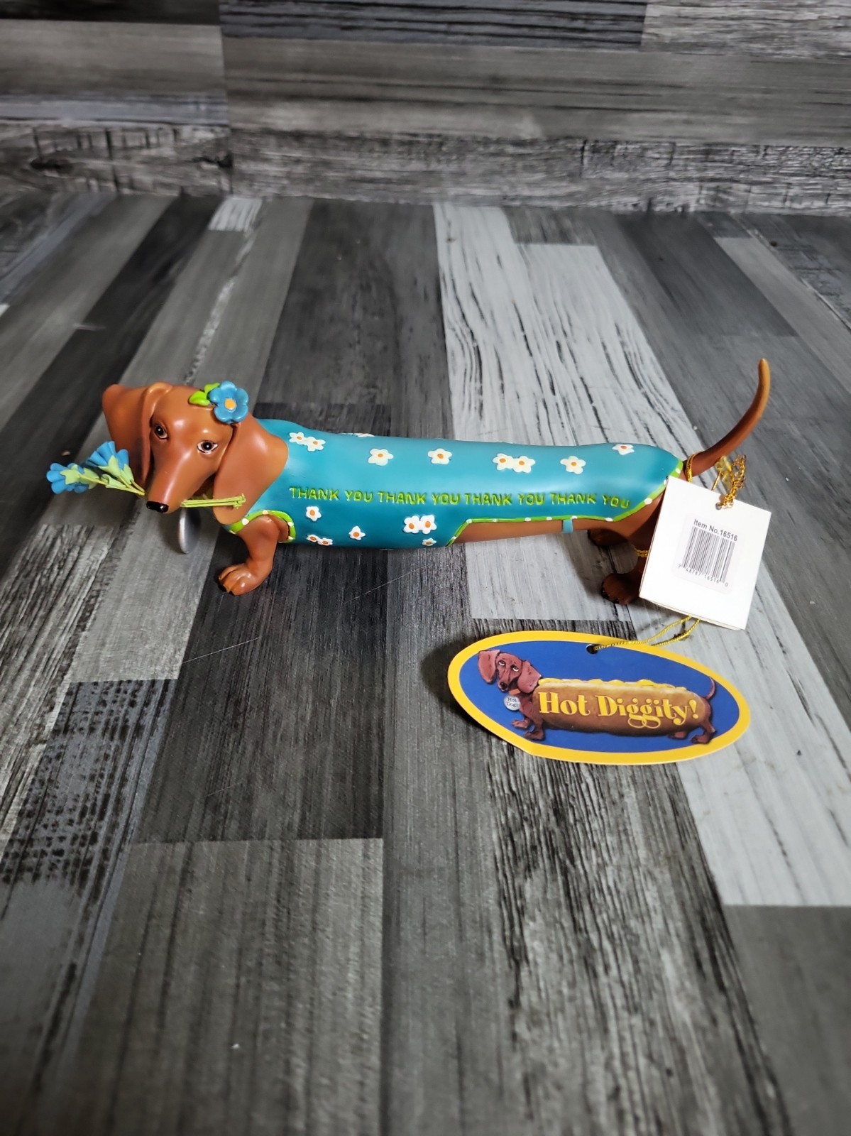 Rare Westland Hot Diggity Dog 16516 Grateful Weiner Dachshund NWT