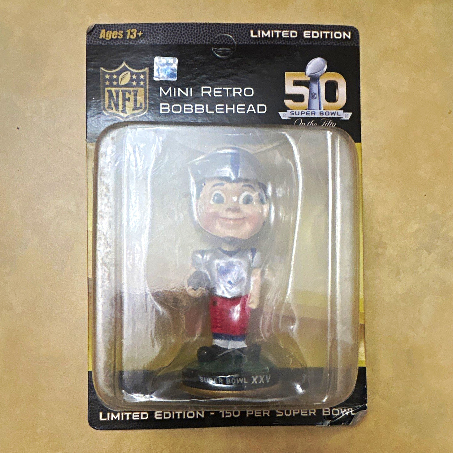 Forever Collectibles NFL Mini Retro Bobblehead Super Bowl XXV Limited Edition