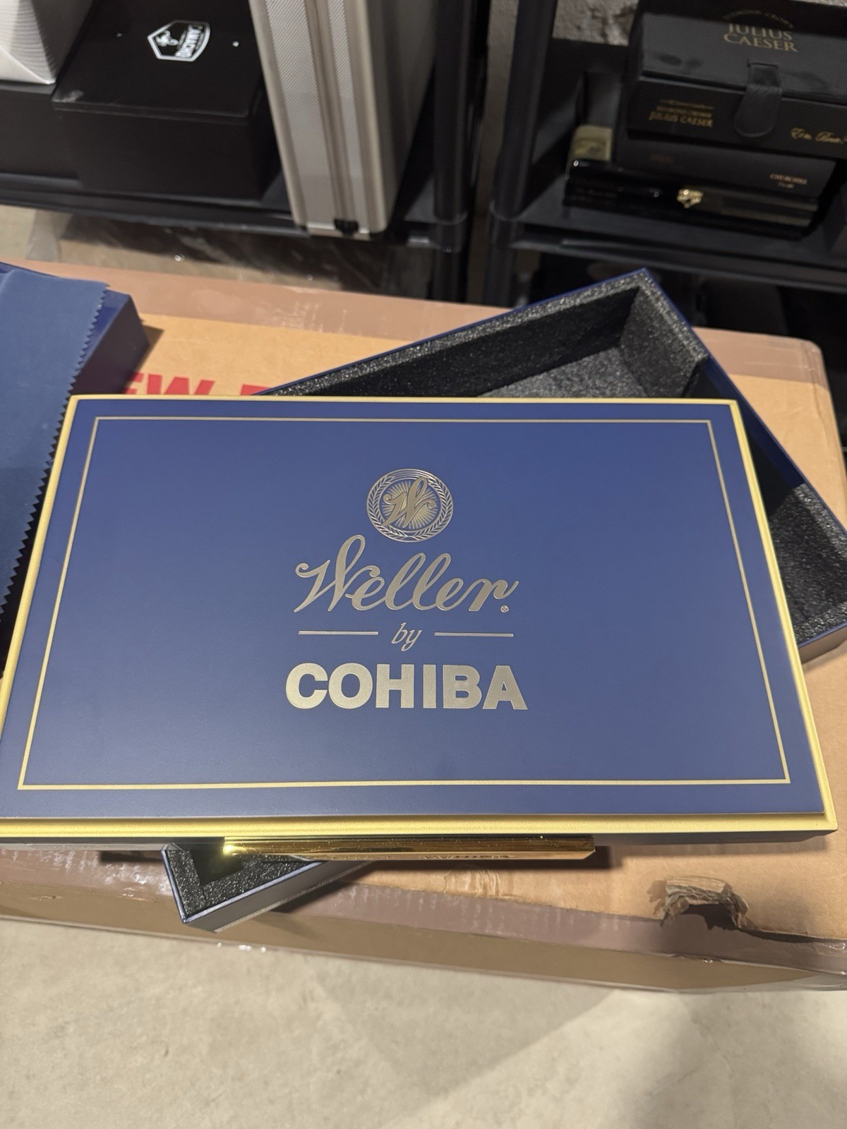 Weller By Cohiba 2024 Limited Toro Empty Cigar Box Humidor  w/ Dust Bag