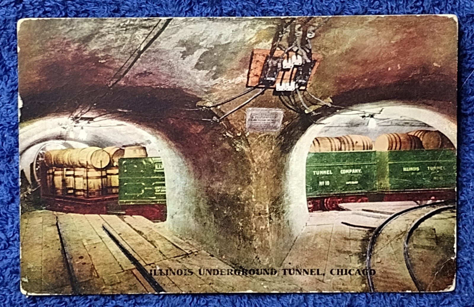 ca1915 Illinois Underground Tunnel Chicago Illinois 