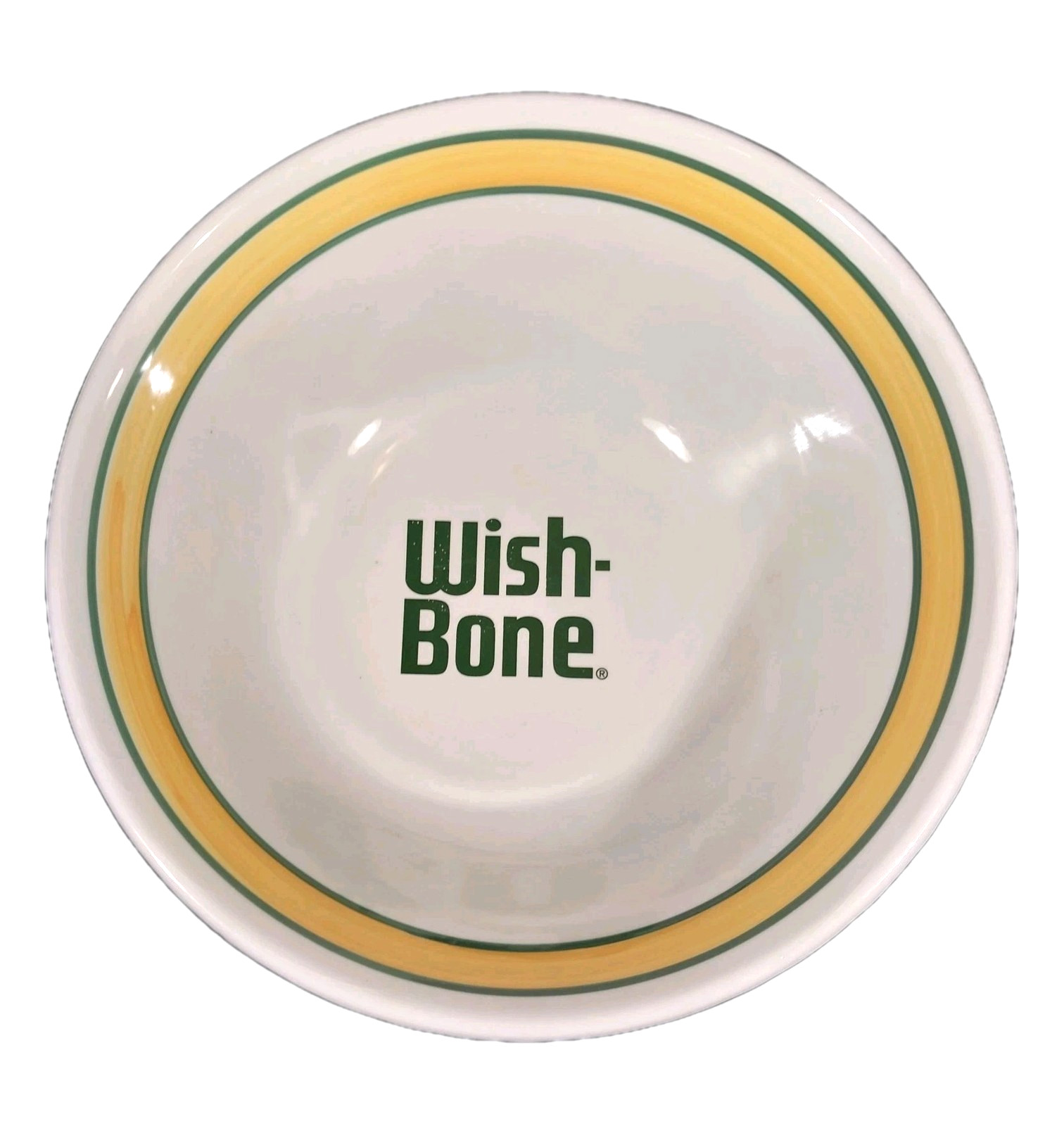 Vintage Ceramica Ternana Italy Hand Painted Wish-Bone Salad Bowl Advertising Vtg