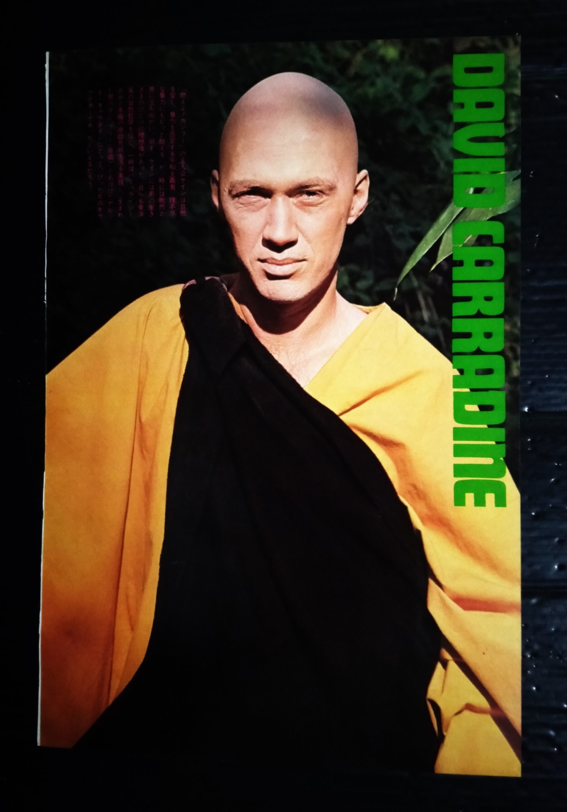 David Carradine James Coburn Vintage Japan ONLY 1 COLOR PAGE MEGA RARE