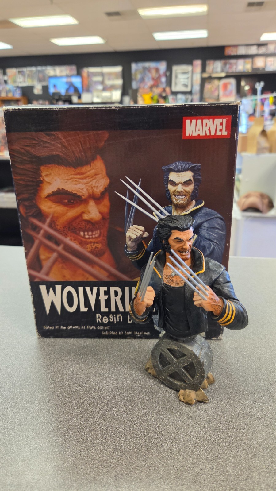 DIAMOND SELECT WOLVERINE RESIN BUST FRANK QUITELY FIGURE LIMITED 853/7500