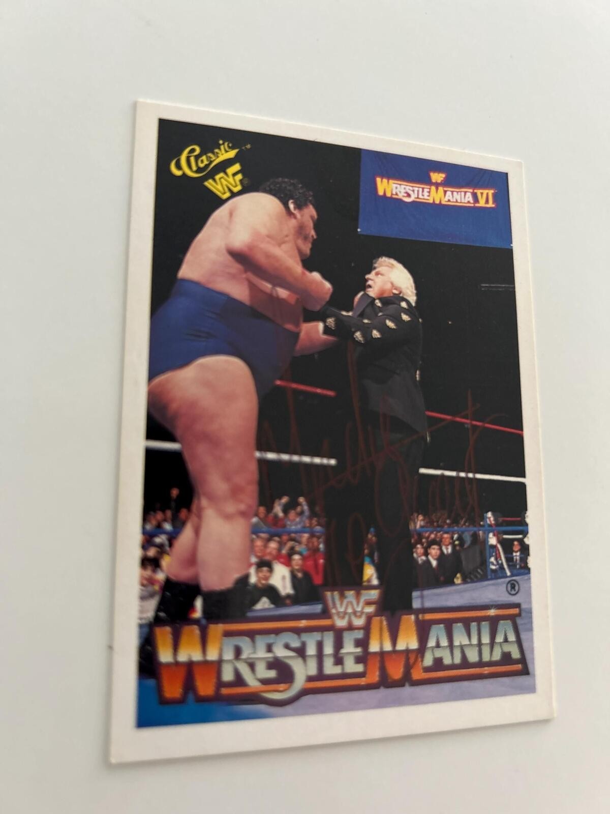 Andre The Giant Signed Autographed WWF Wrestling Card Rare Auto w/ COA