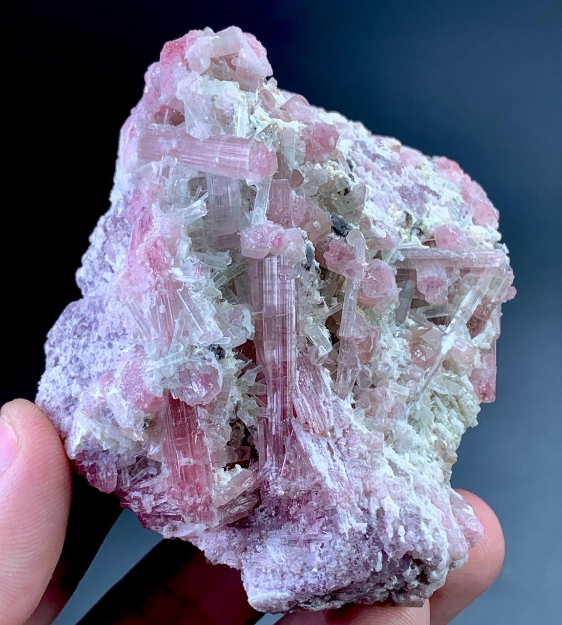 772 Carat Pink Bunch Of Tourmaline Crystal  Specimen From Afghanistan