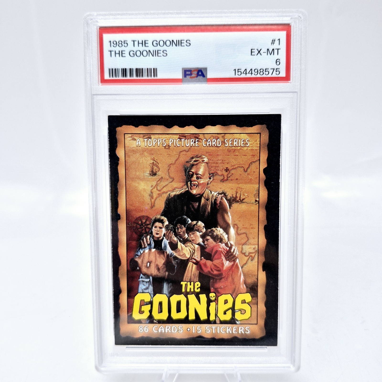 1985 Topps Goonies #1 Title Card PSA 6 Low Pop Iconic card