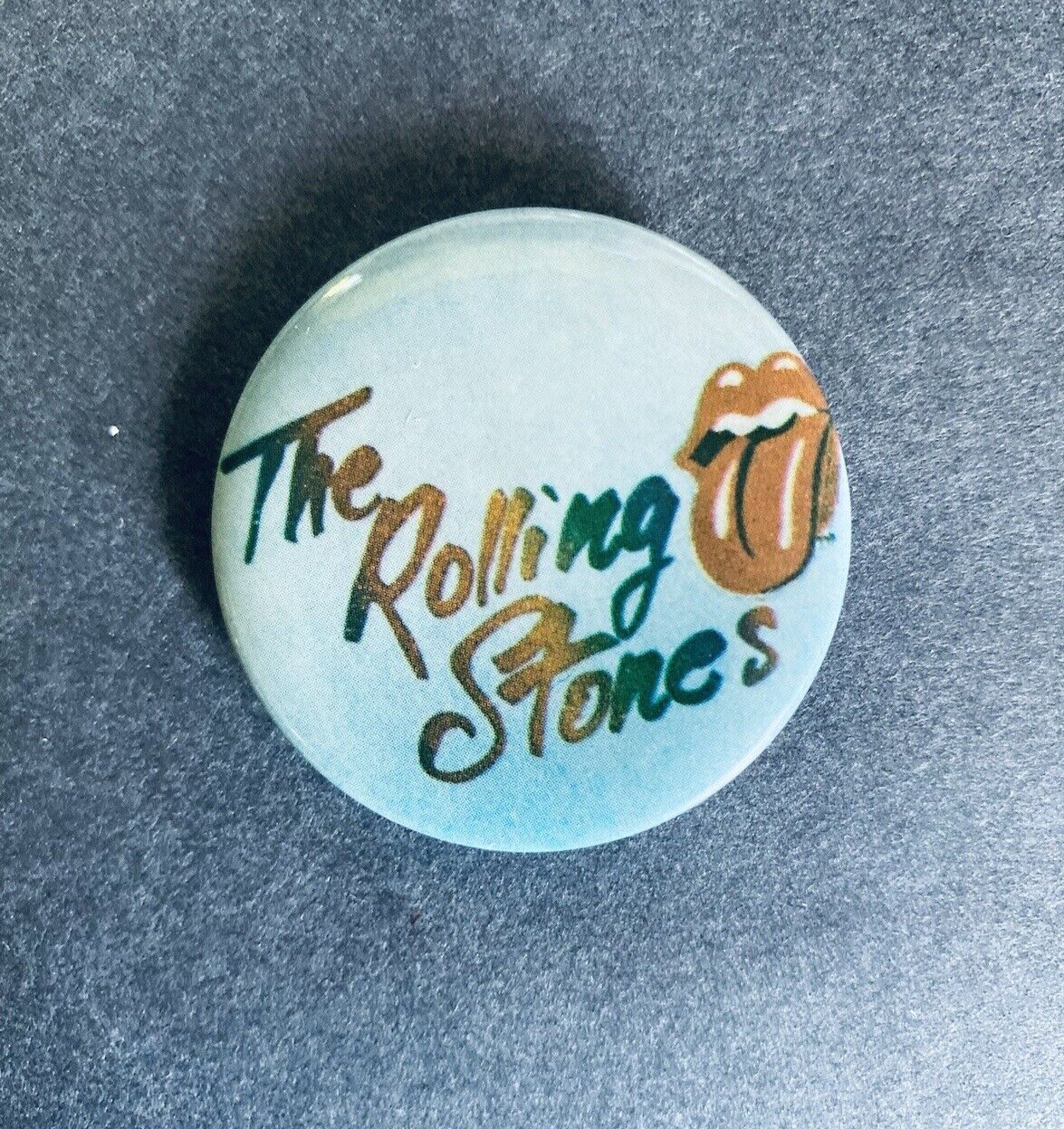 Vintage 1980\'s Rolling Stones 1-1/2\'  Pinback Button Mick Jagger.