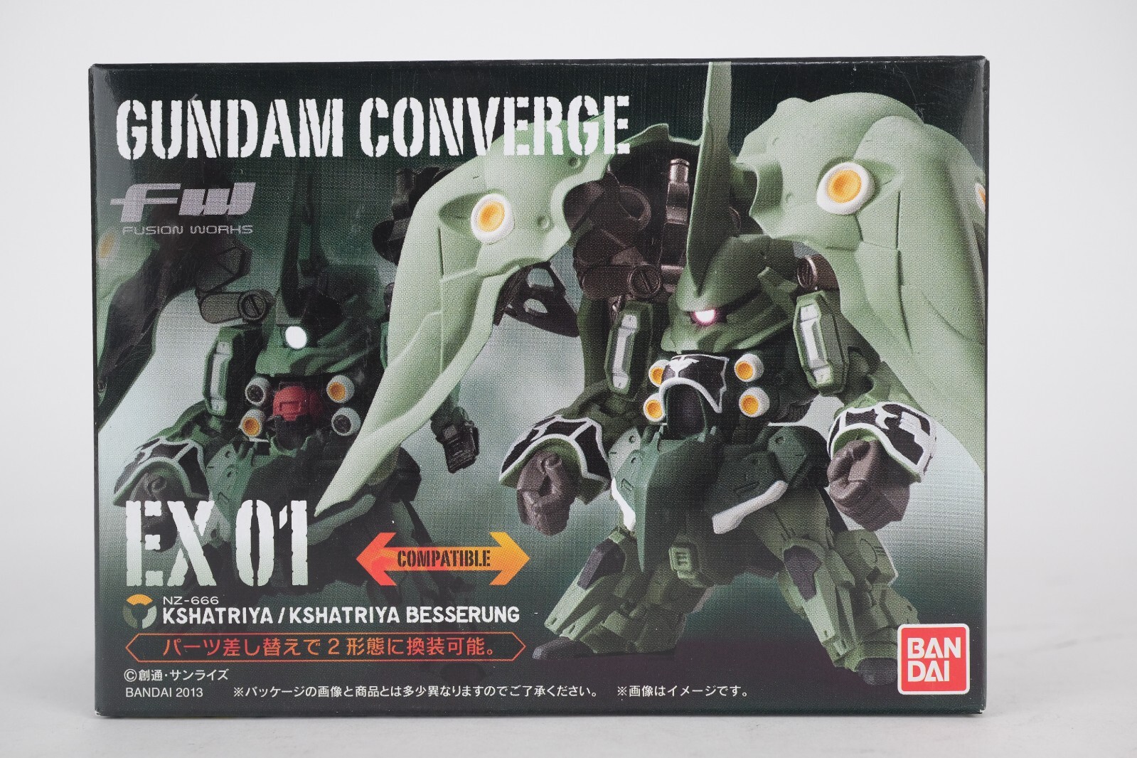 Rare Bandai FW Gundam Converge EX 01 Kshatriya NZ-666 Besserung USA Seller
