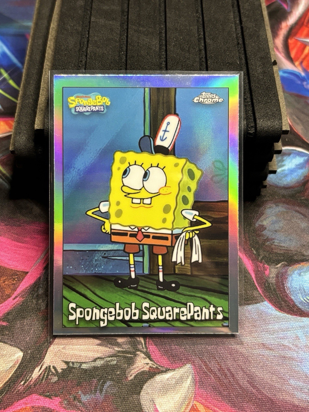 Topps 2025 Chrome SpongeBob SquarePants #25 SpongeBob SquarePants Refractor