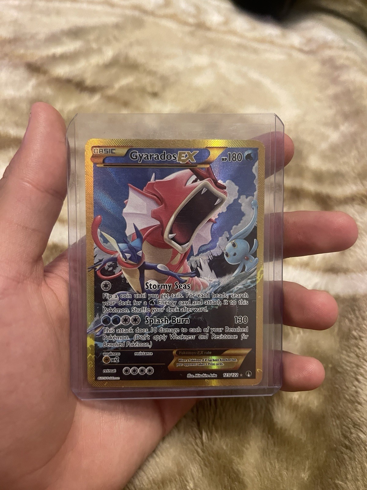 2016 Pokemon XY Full Art Gyarados EX Breakpoint 123/122 Secret Rare.