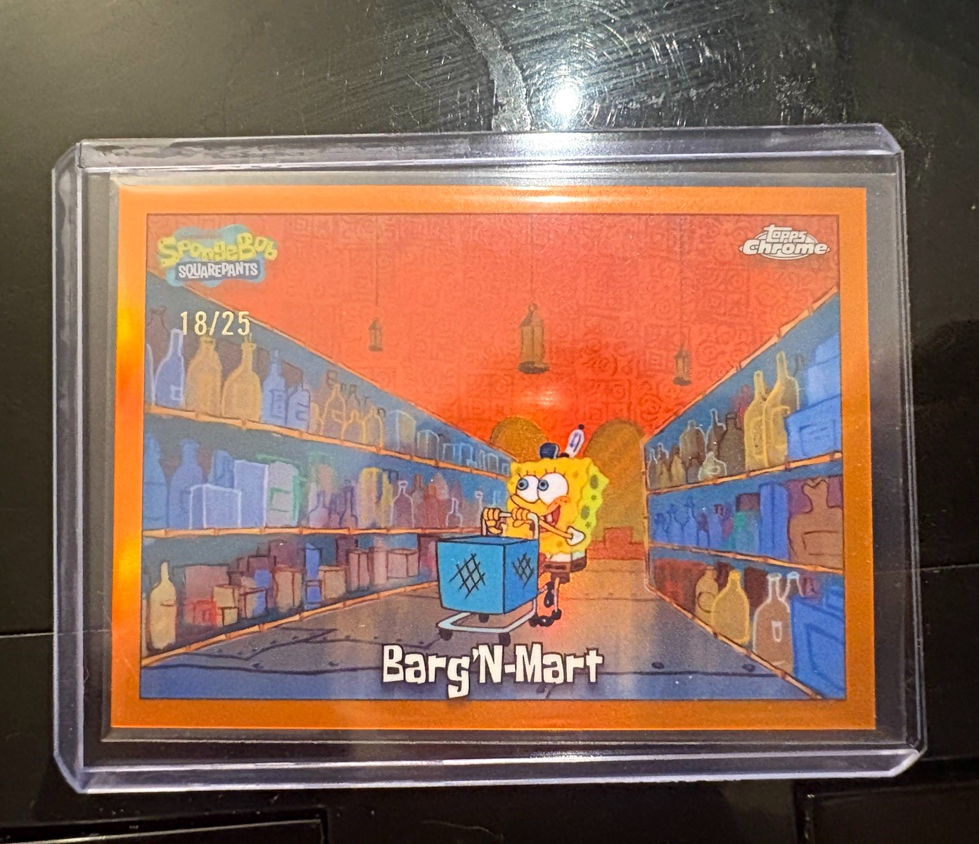Topps 2025 Topps Chrome SpongeBob SquarePants #131 Barg'N-Mart /25
