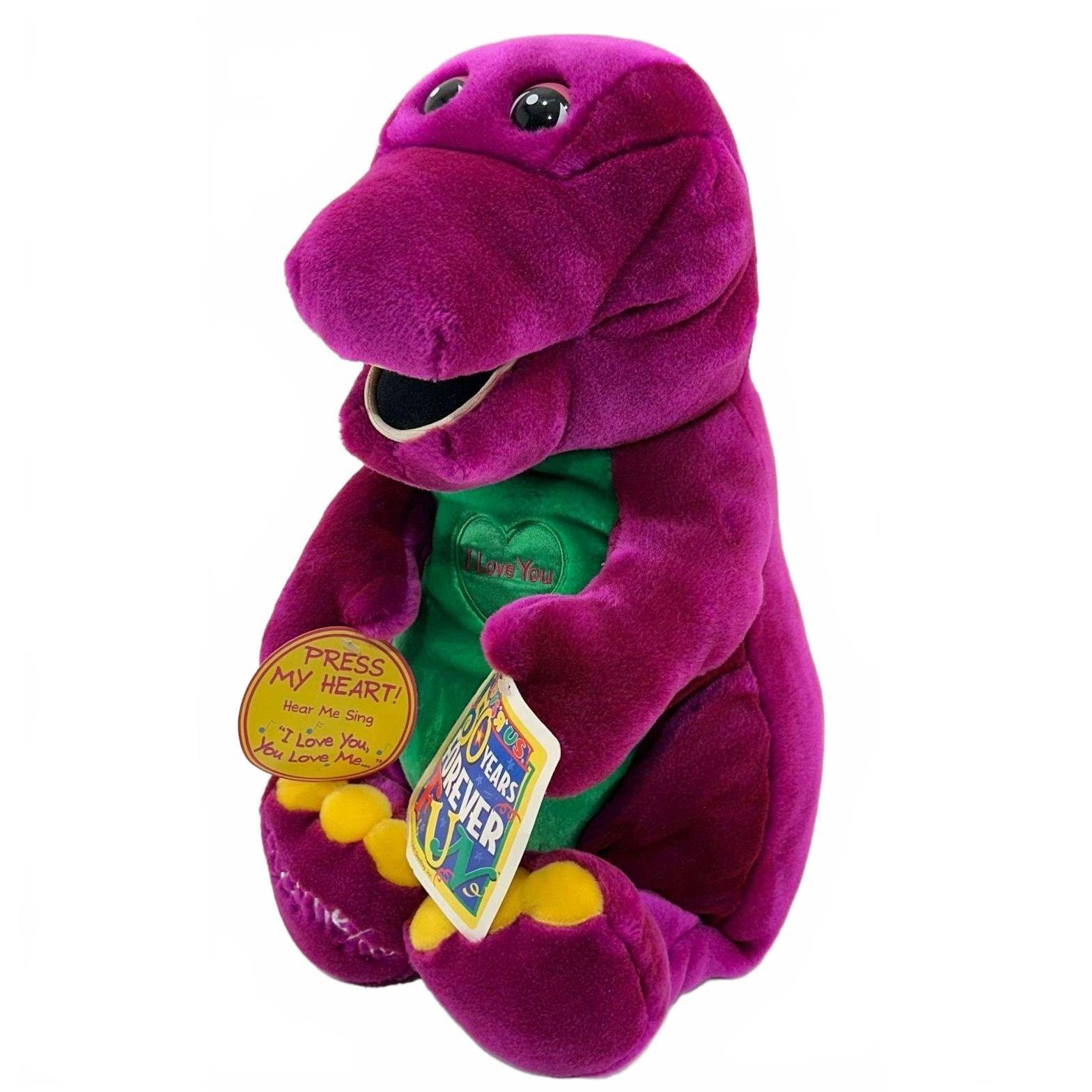 Vintage Huge Singing Barney Plush Toy Plush Doll Barney Toys R Us