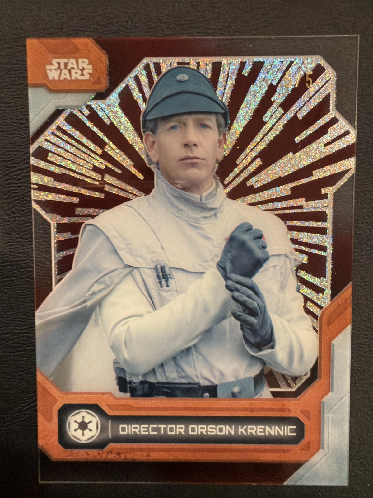 2024 Topps Star Wars High Tek Hyperspace DIRECTOR ORSON KRENNIC Red Bookend 5/5