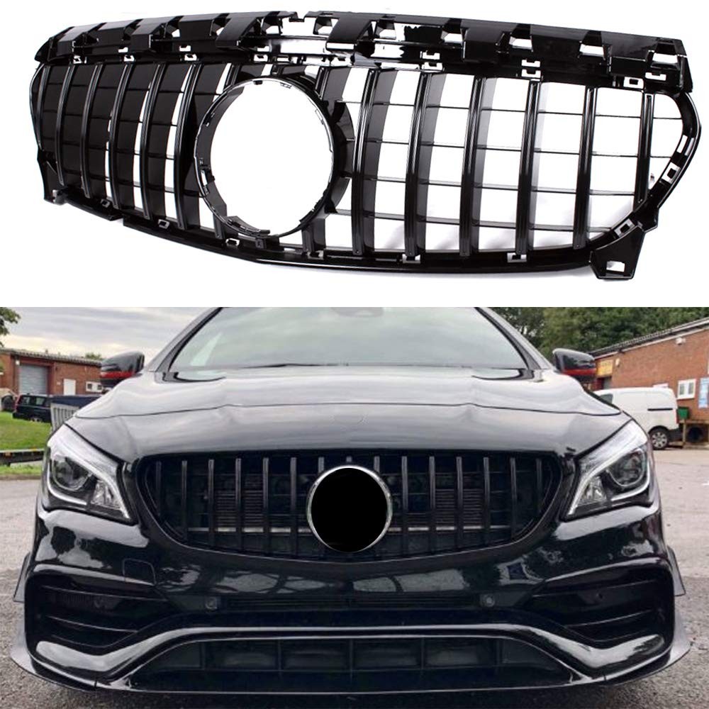 Front Racing Grille Black for Mercedes CLA45 AMG 2013