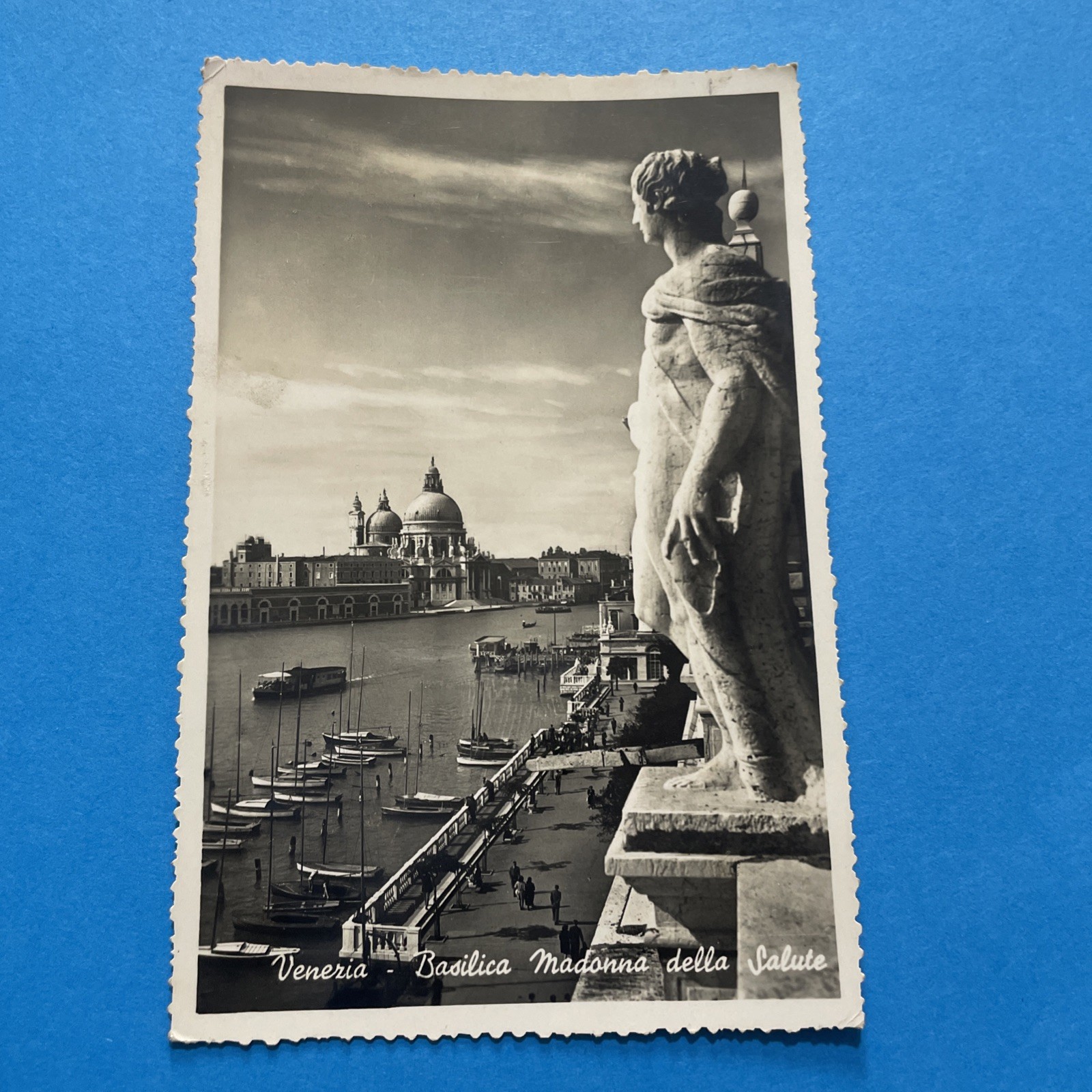 VENICE BASILICA MADONNA OF HEALTH POSTCARD WRITTEN 1949 