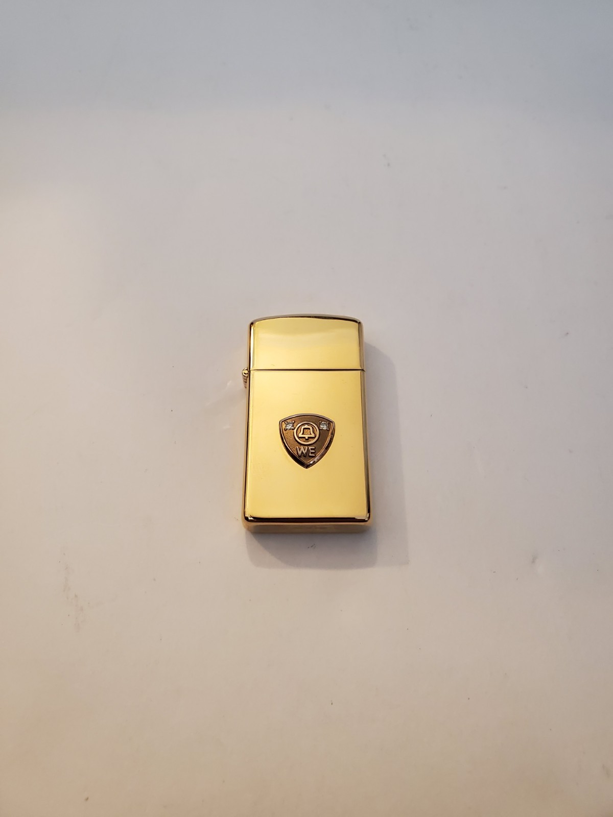 Rare Vintage VTG 10K Gold Filled Zippo Lighter - Western Electric Emblem VGC
