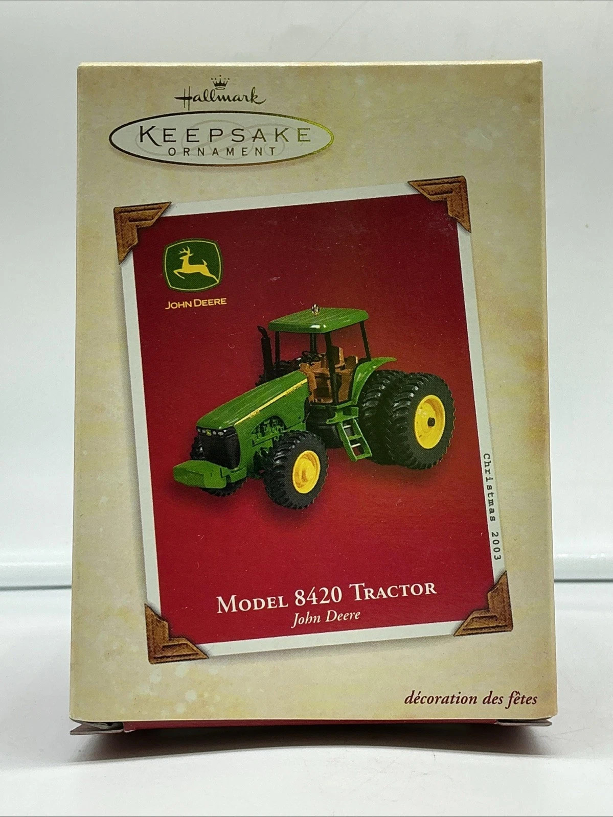 2003 HALLMARK  MODEL 8420 JOHN DEERE TRACTOR ORNAMENT ---723-11