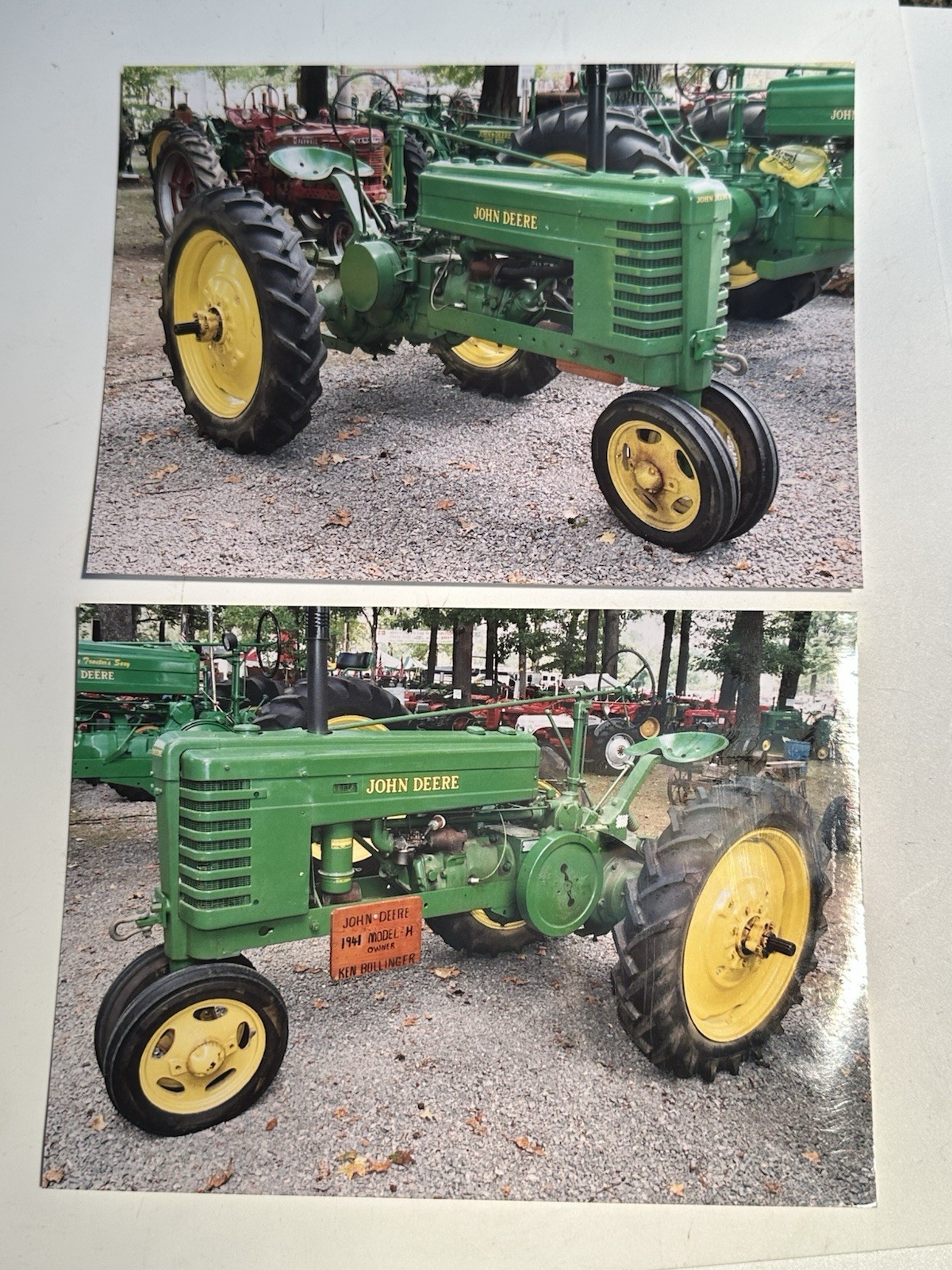 2 1941 John Deere model H Tractor Photos at County Fair (22B)