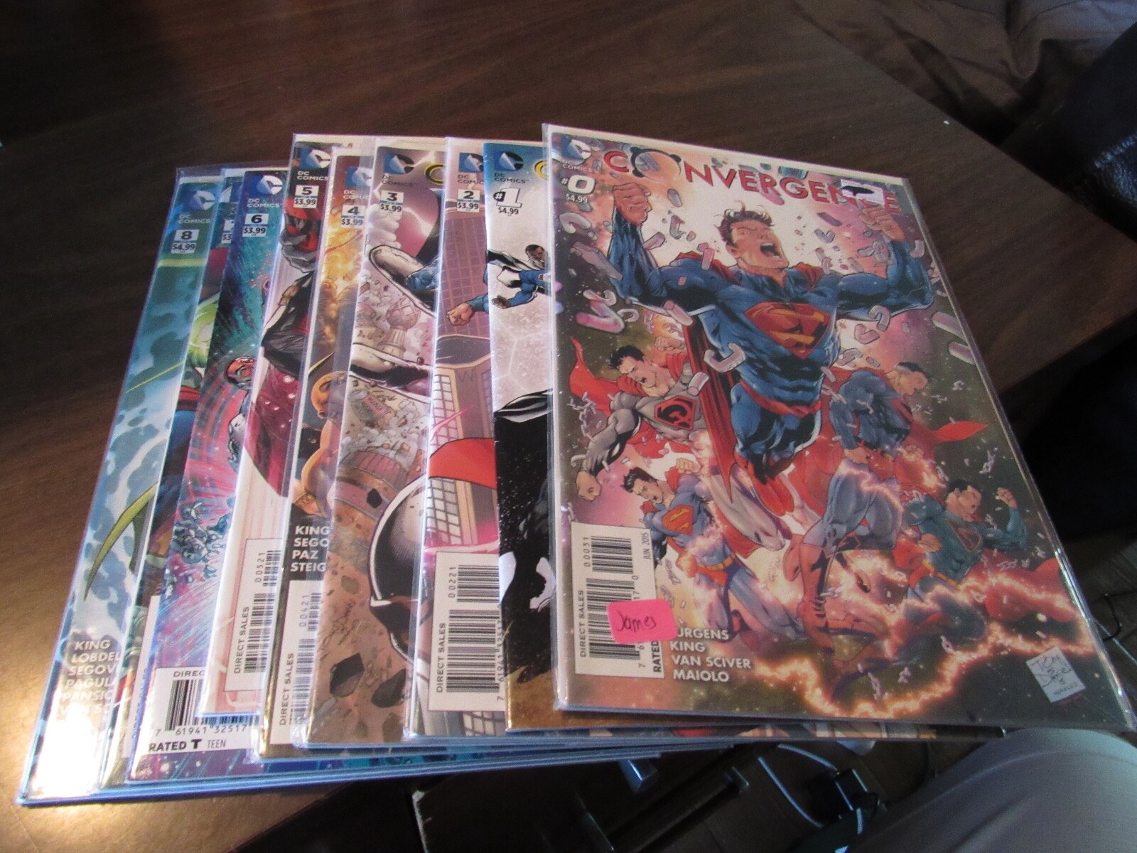 Convergence #0 1 2 3 4 5 6 7 8 DC Comic Book Set Complete EPIC EVENT #0-8 NICE