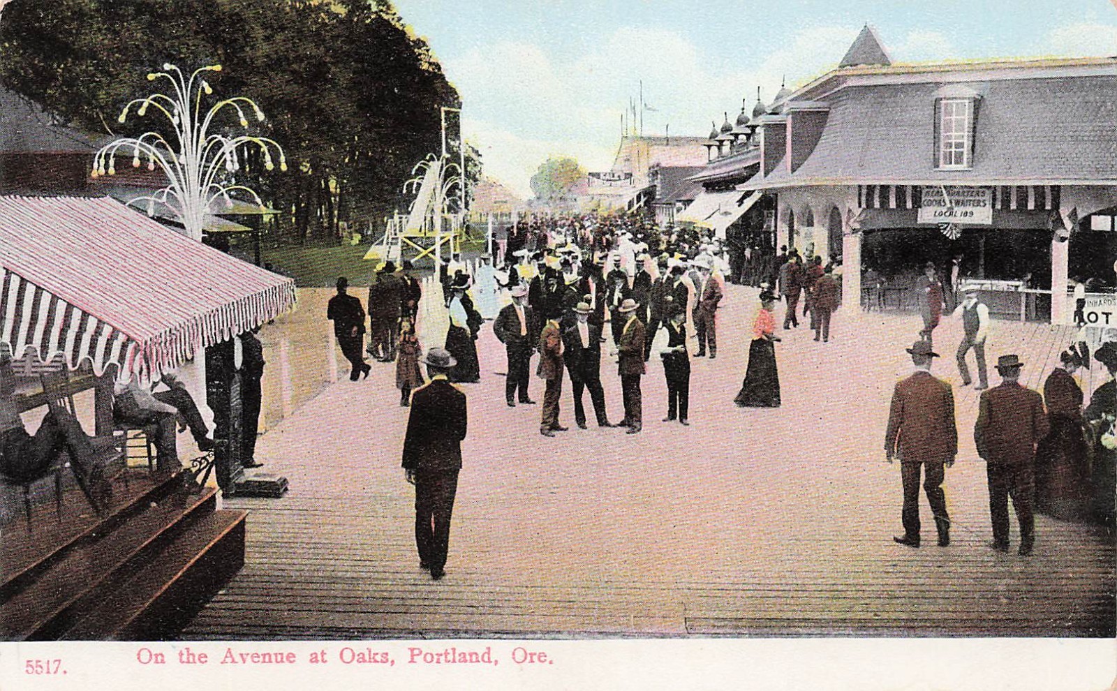 Portland Oregon Oaks Amusement Park 1905 Lewis and Clark Expo Vtg Postcard J7