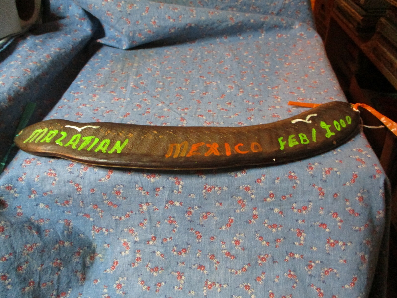 Handpainted Bean Advertising Mazatlan Mexico Feb 1 2000 Tambor\'s El Patio Marina