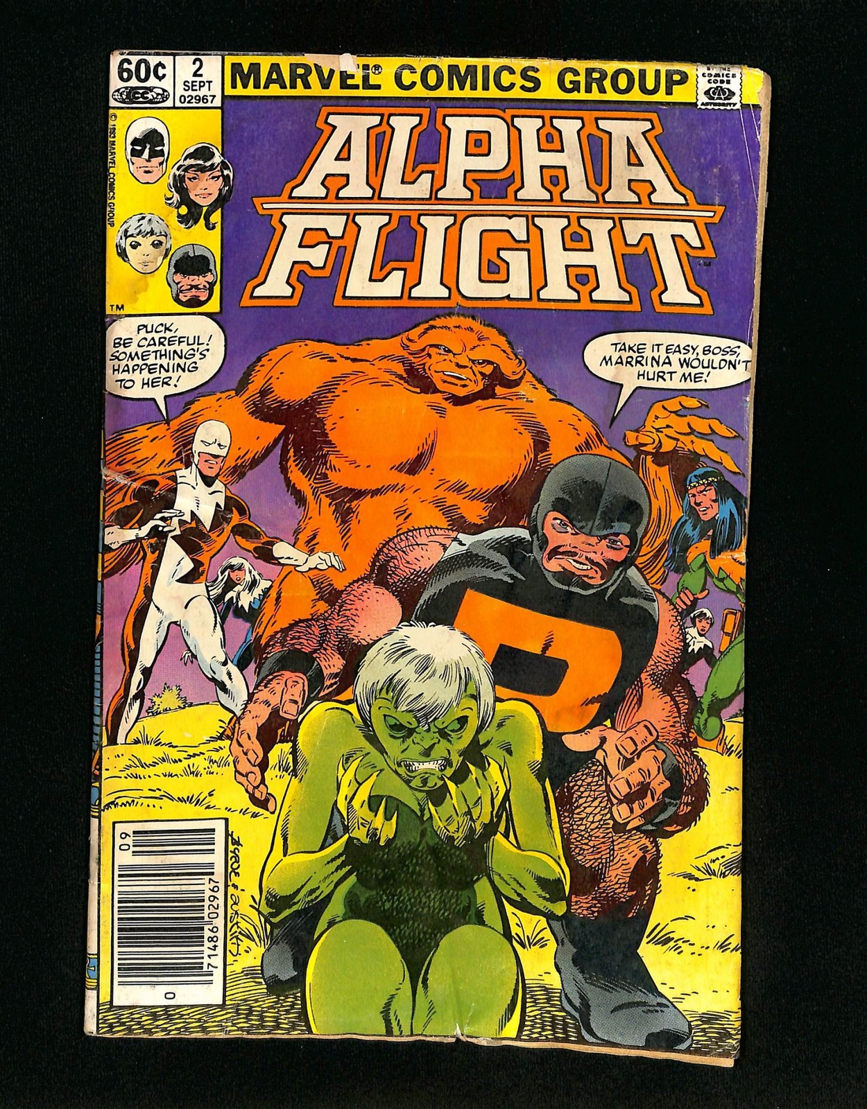 Alpha Flight #2 Newsstand Variant Marvel 1983