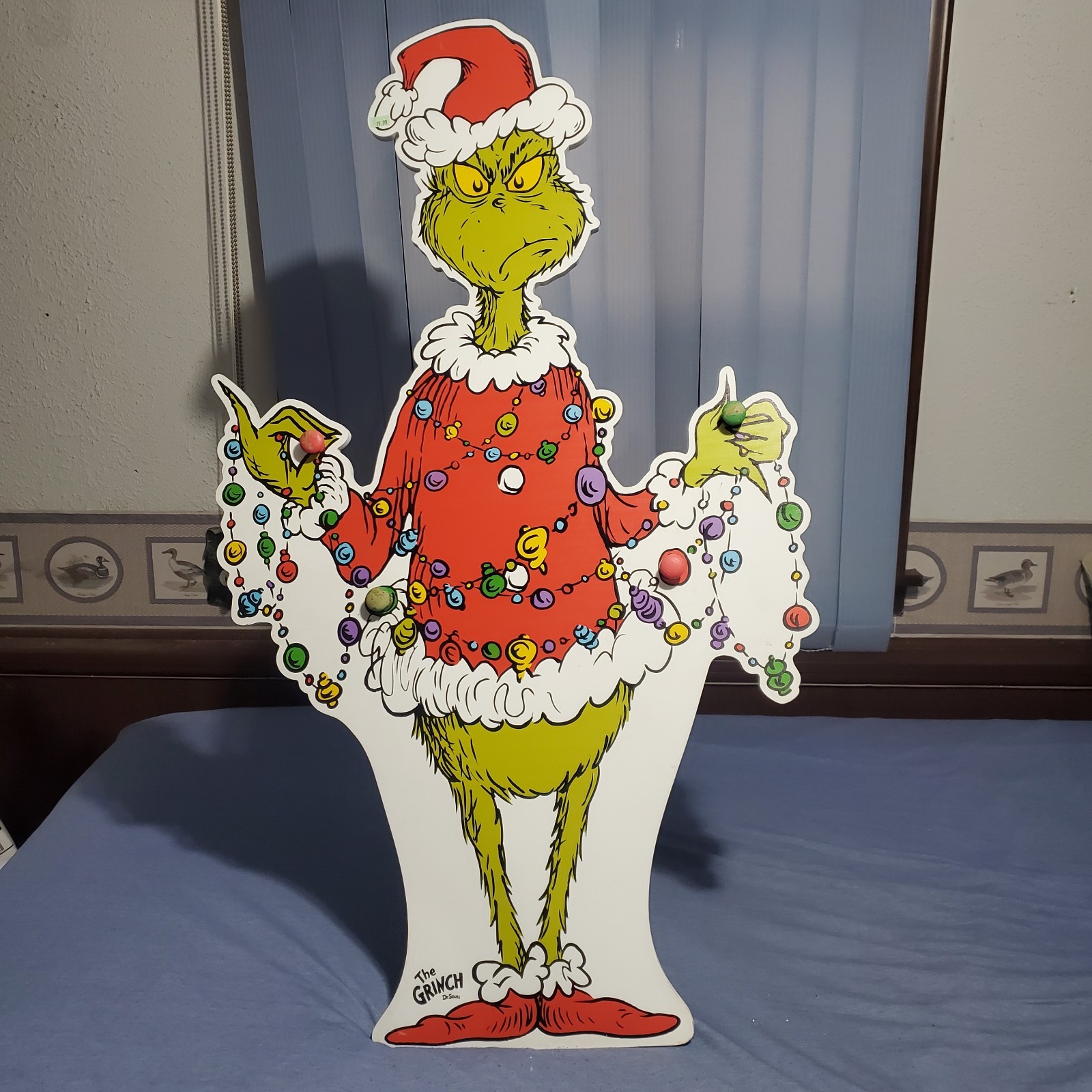 The Grinch Stocking Holder Board Hobby Lobby Exclusive 2023 Rare Dr. Suess Xmas