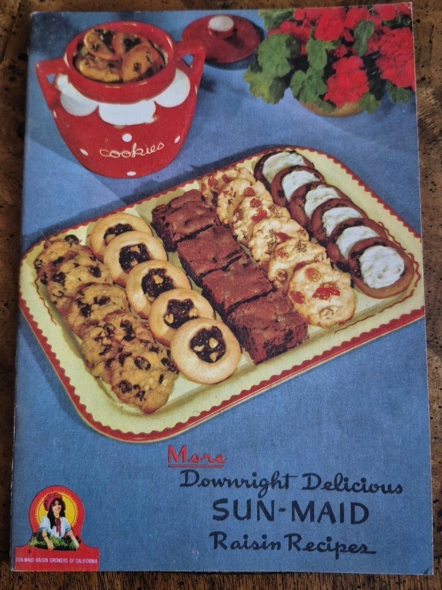 Vintage More Downright Delicious Sun-Maid Raisin Recipes Advertising Booklet USA