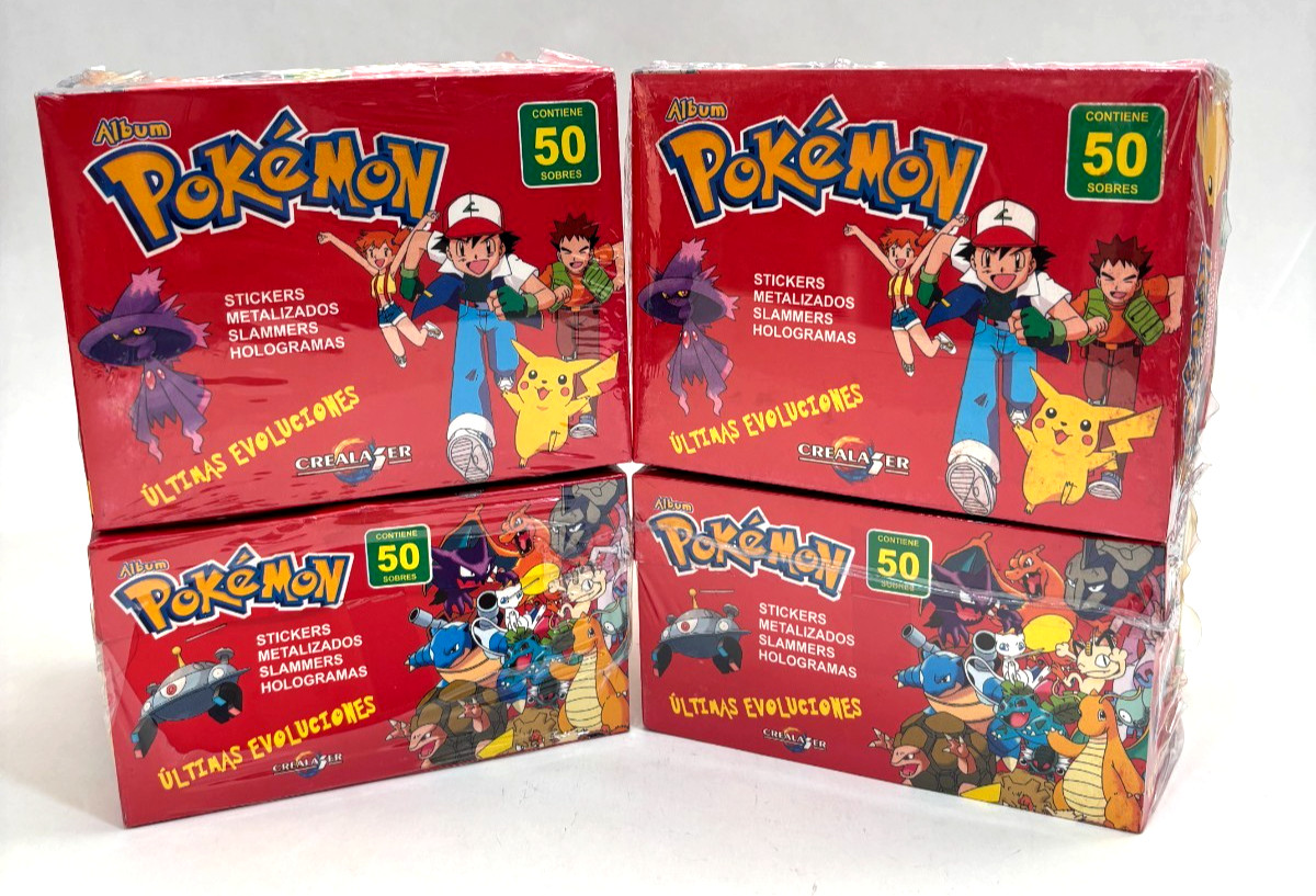 4 BOXES - 2026 POKEMON LATEST EVOLUTIONS Stickers - 200 Packs Peru