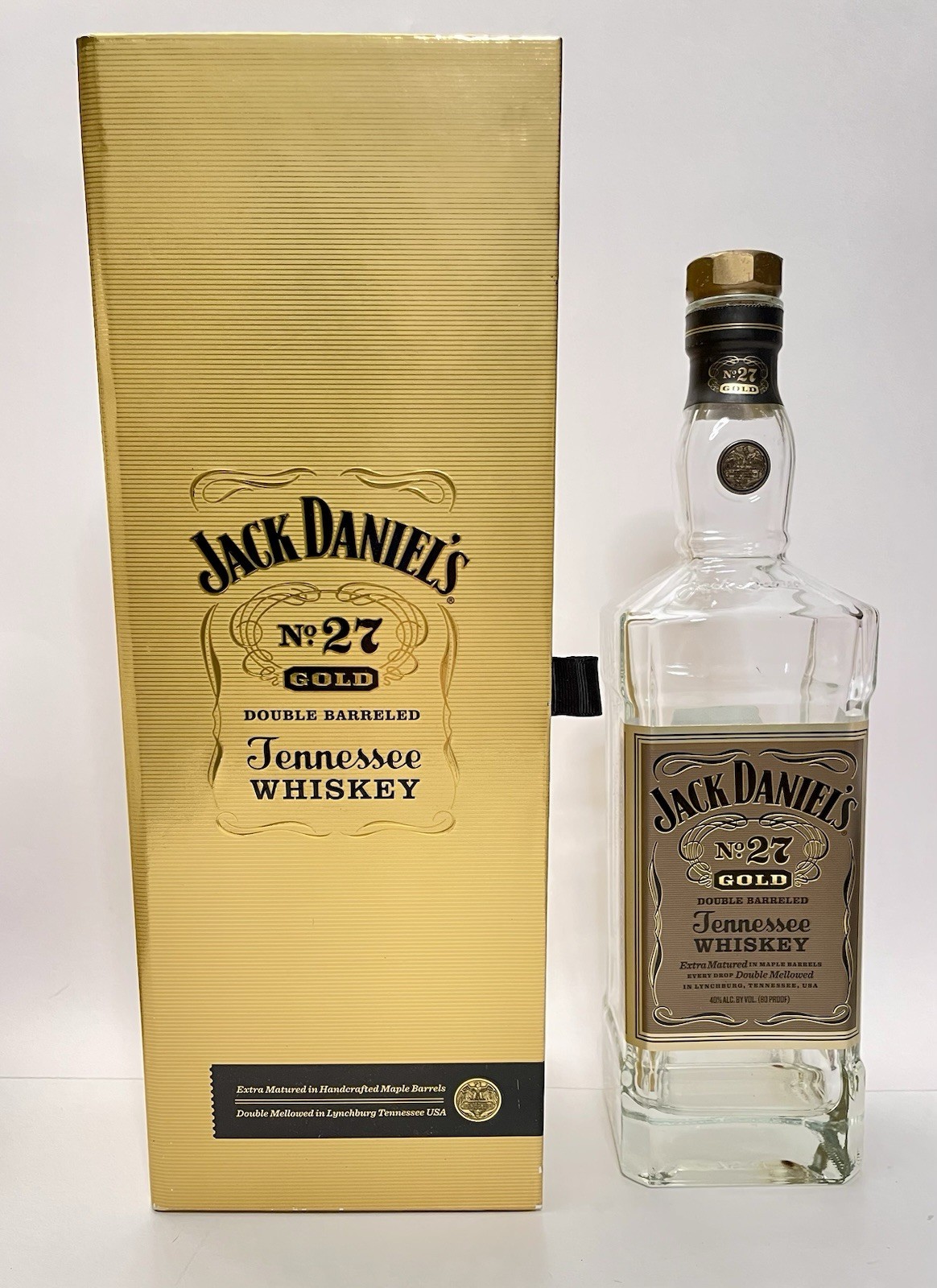 Jack Daniels Gold No. 27 Box Bottle And Box 750ml Empty