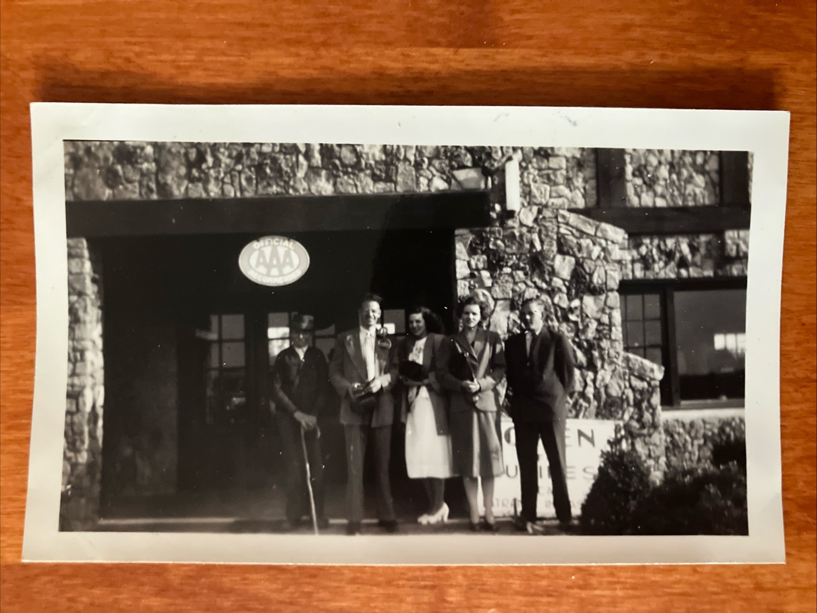 Vtg Found Photo Crystal Cave Spring Valley WI 1950s 1940s 3 x 4