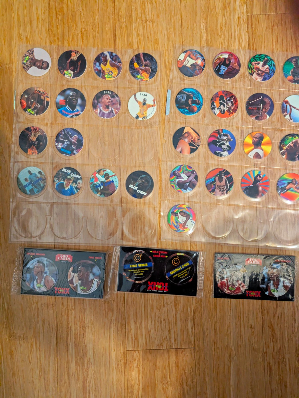 Upper Deck 1994 NBA Pog Card Lot 31 Blue Chips/Log Cabin Pog Shaq