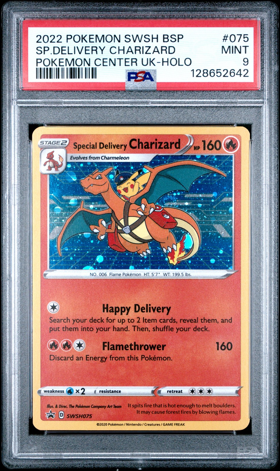 Special Delivery Charizard Holo 075 Pokemon Center UK Holo PSA 9