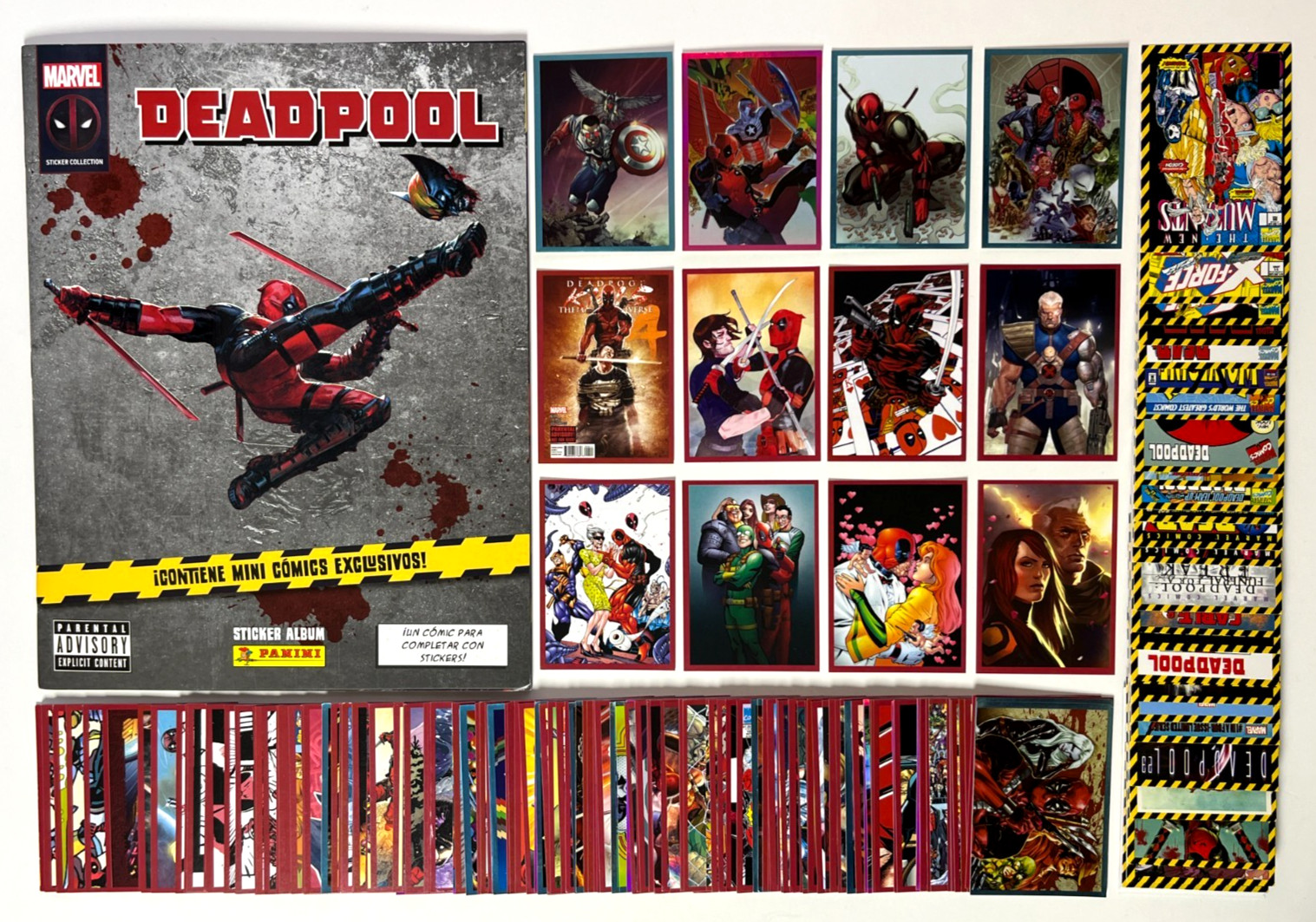 2024 ALBUM DEADPOOL Panini Stickers Full Set 192/192 + 50 Cards Marvel WOLVERINE