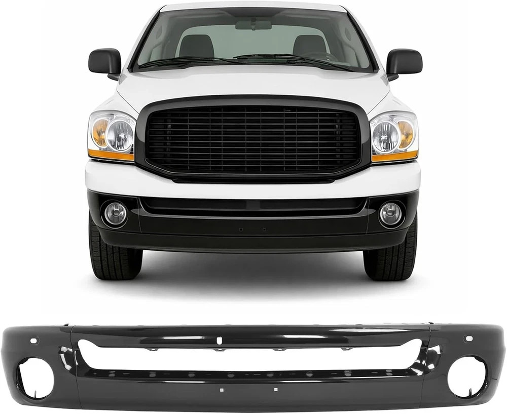 Front Bumper Face Bar Compatible with 2003-2010 Dodge Ram 1500 2500 3500 Bumper