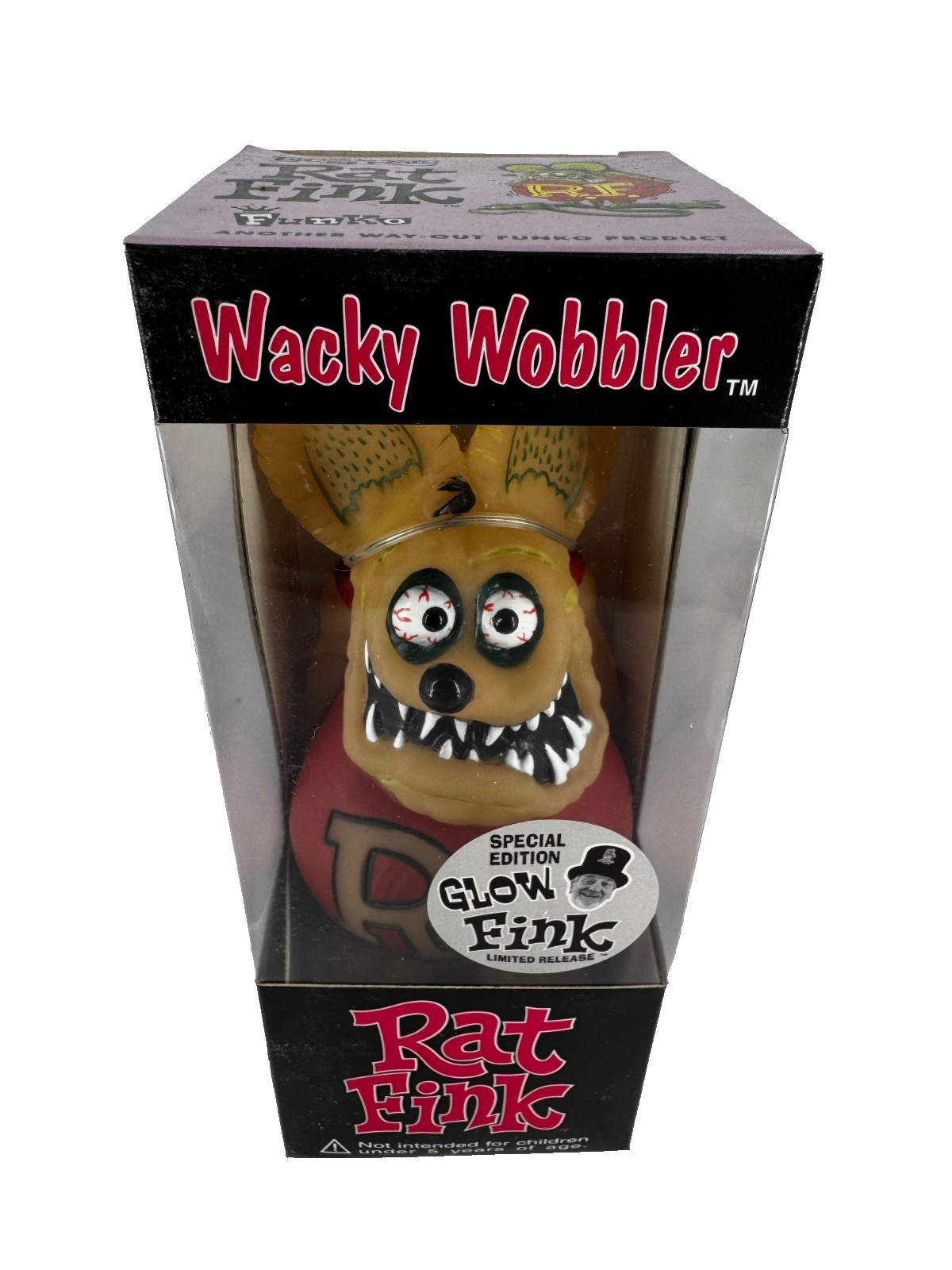 Funko Glow Fink Special Edition Rat Fink Wacky Wobbler NEW (DH)