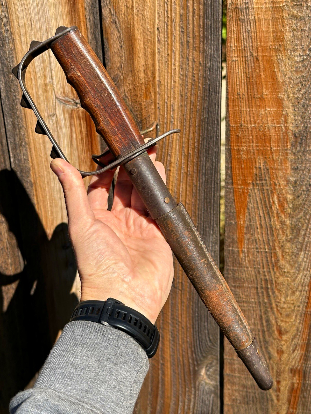 WWI US L.F.&C. 1917 trench knife Scabbard Original Militaria
