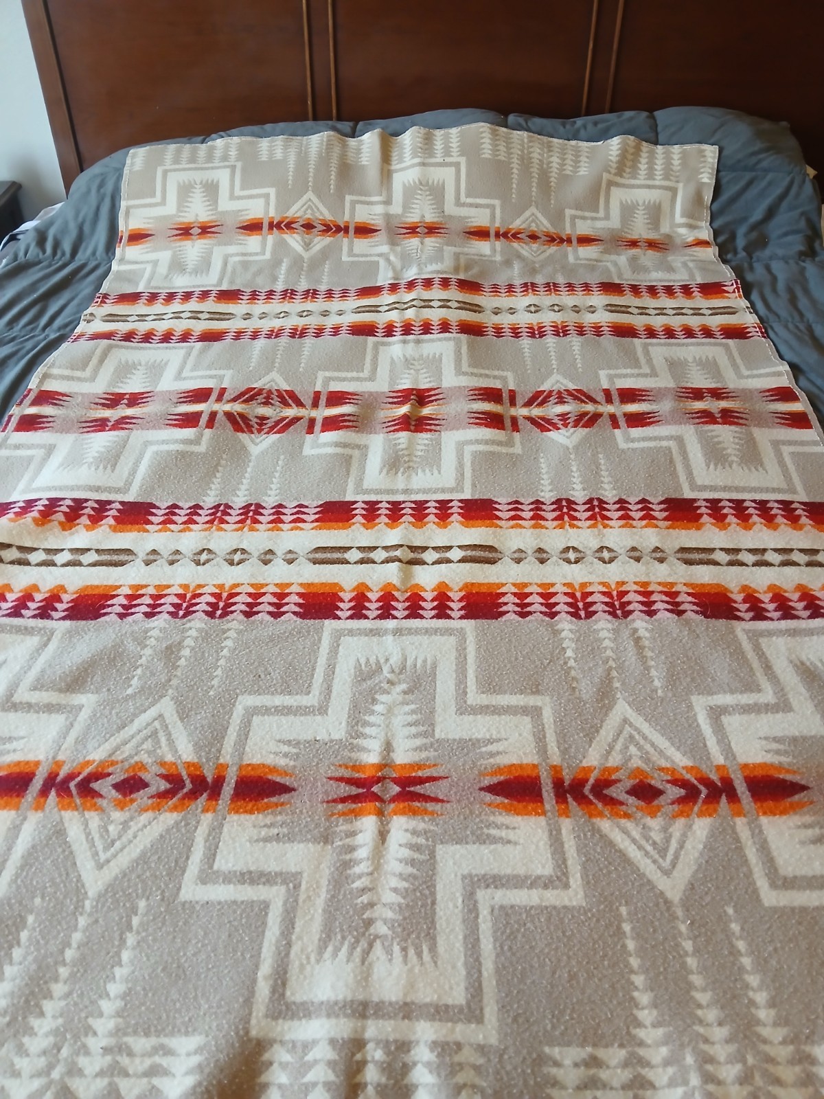 Antique 20s 30s Pendleton Beaver State Harding Blanket 48x72