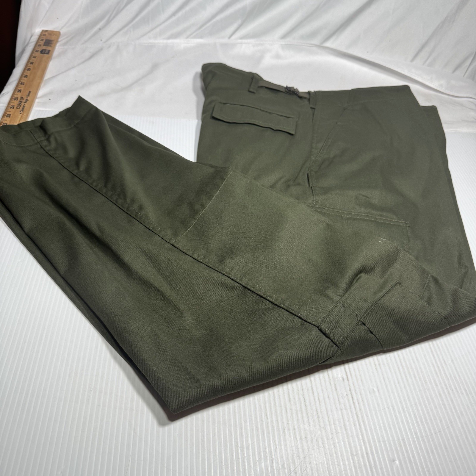 Vintage 1960s US Mil. Cotton Combat Trousers  NOS Sz XL - #1