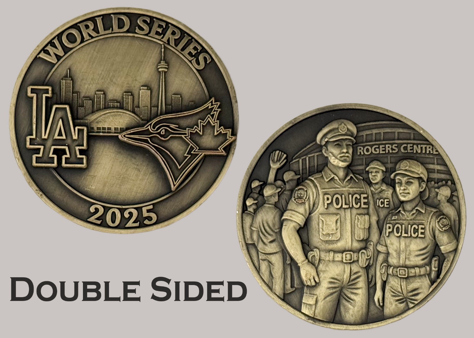 2025 World Series LA Blue Jays Rogers Centre Police Challenge Coin  J#38
