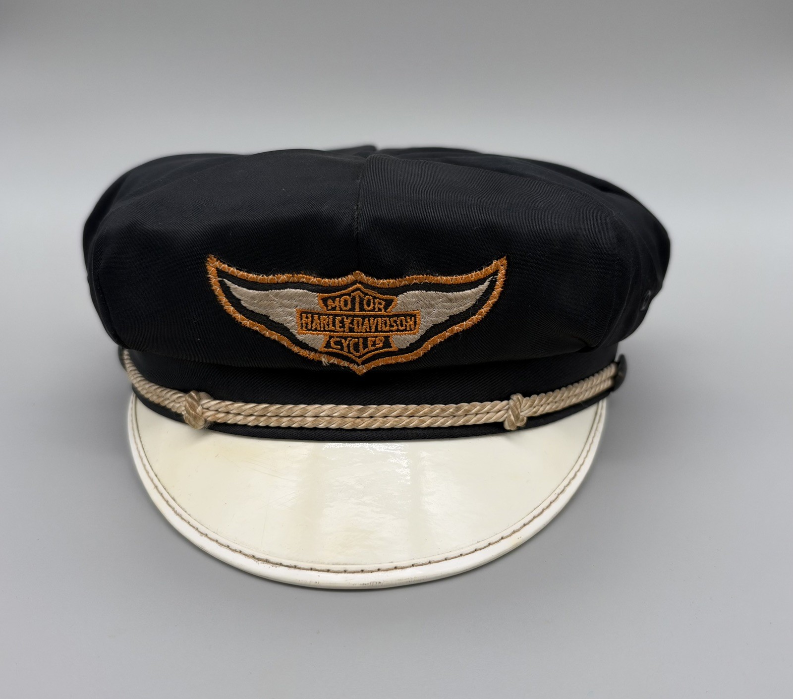Authentic 1940s-1950s Mid-Century Harley-Davidson Road Captain Uniform Hat