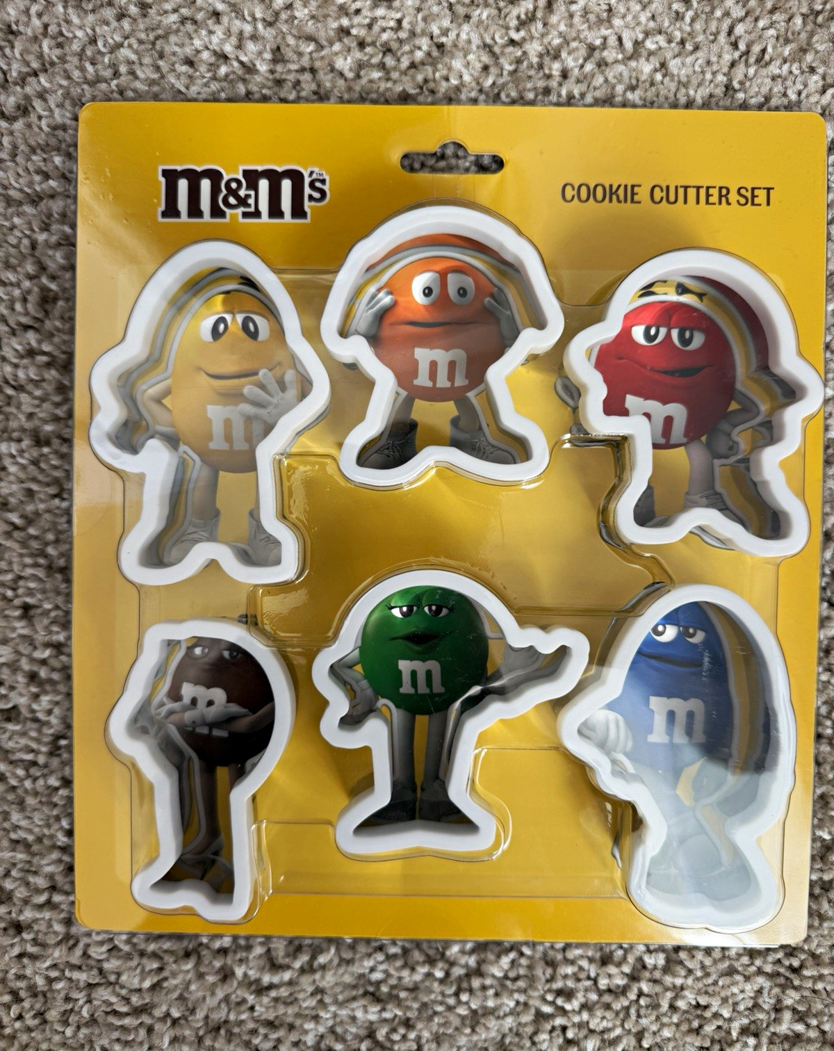M&M\'s Cookie Cutter Set, 6 piece set M&M figures 