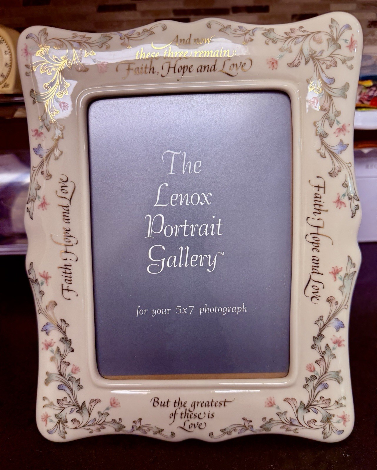 Lenox Portrait Gallery Fine Porcelain 25th Anniversary 5X7 Frame USA