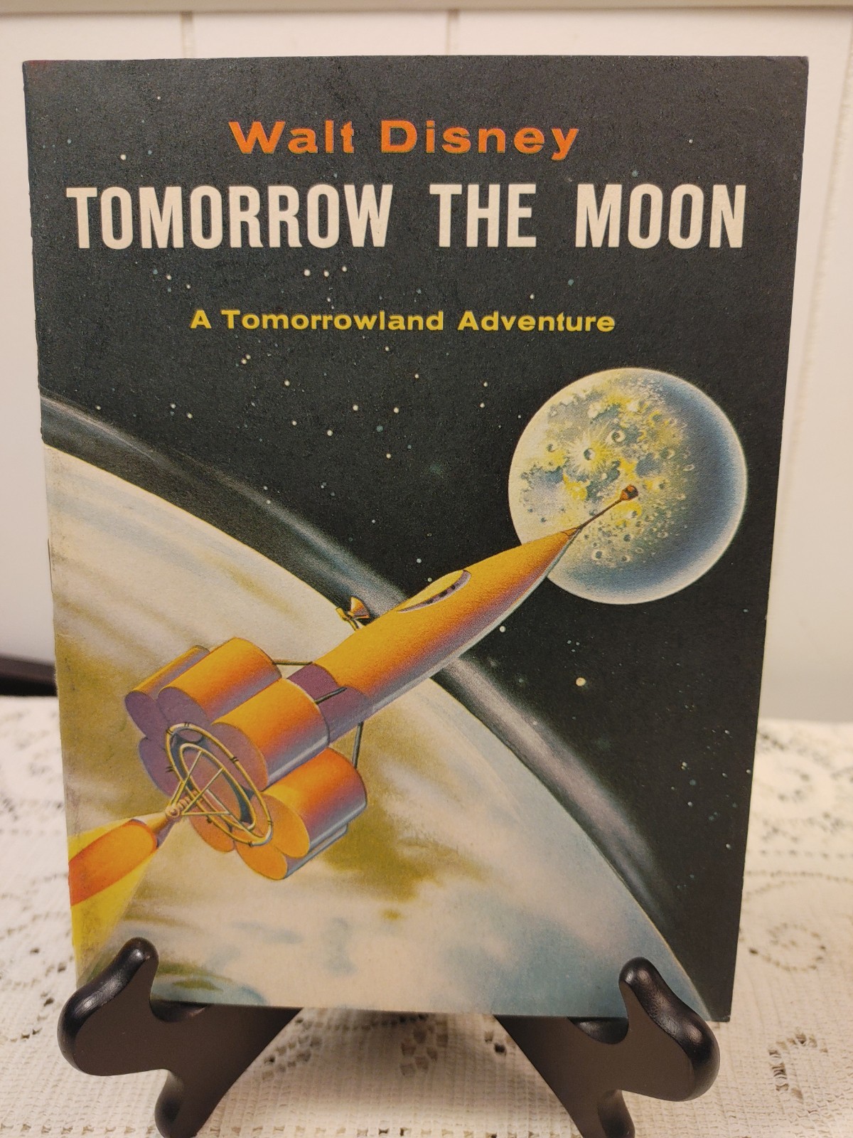 1959 Walt Disney Tomorrow The Moon Paperback Book Tomorrowland 48 Pages Rare (C)
