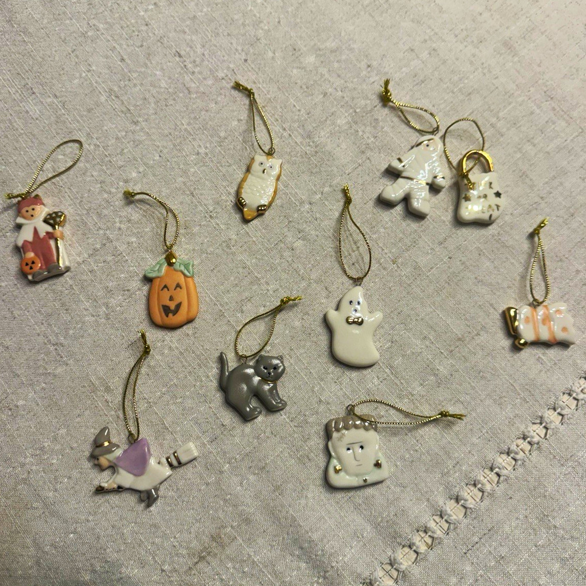 Lenox Halloween Ceramic Mini Hanging Ornaments