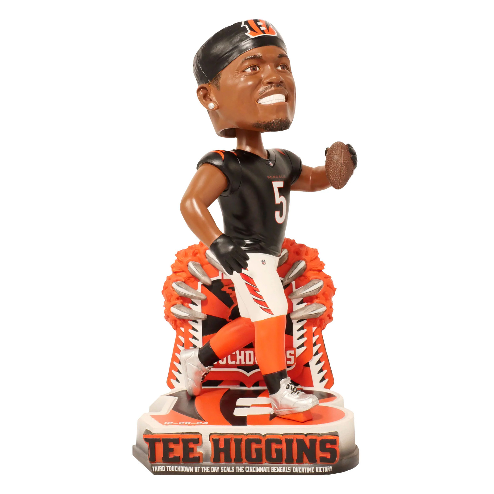 Tee Higgins Cincinnati Bengals Three Touchdown Gamebreaker Bobblehead NFL