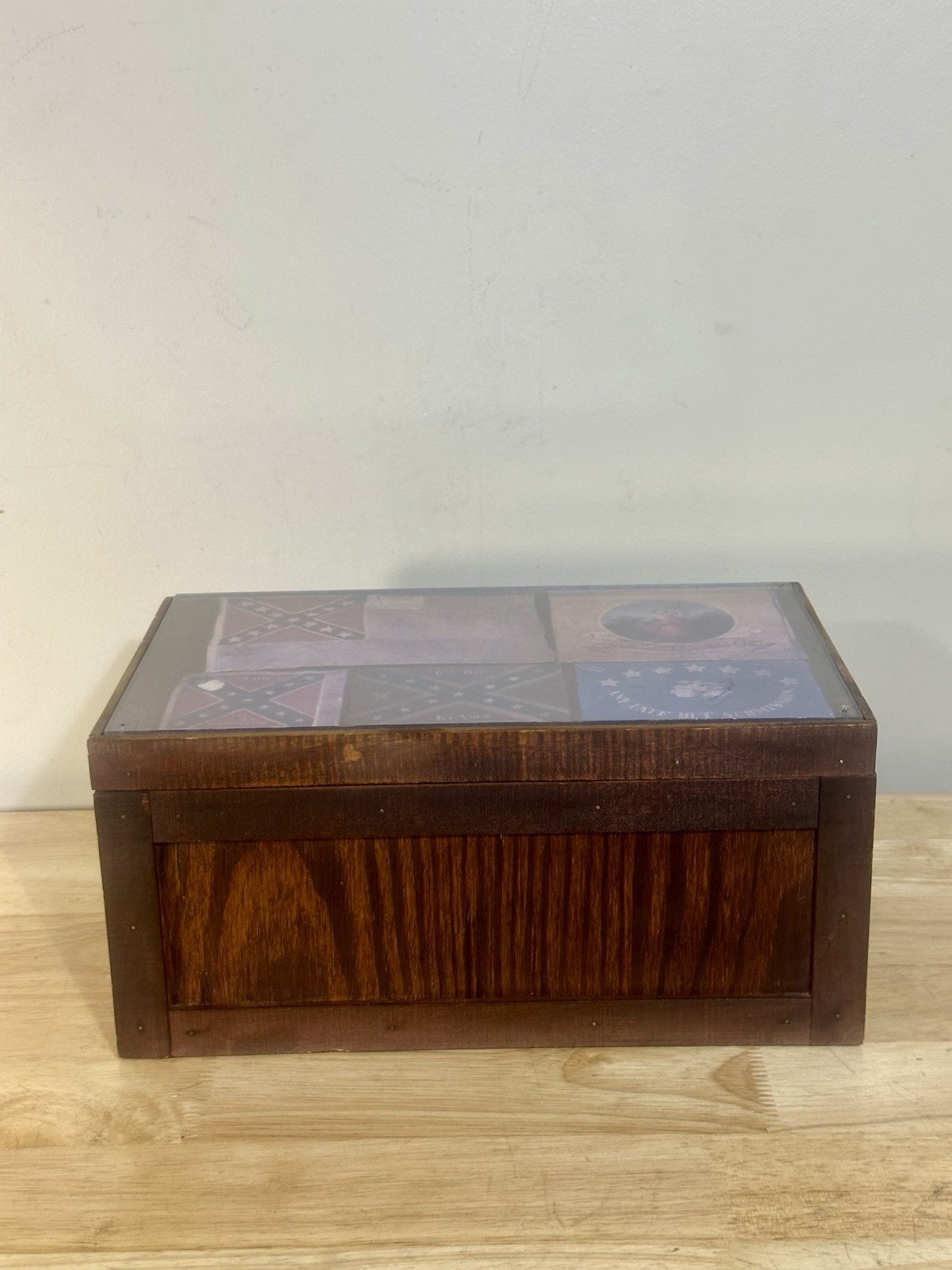 Vintage Civil War Display Box Collectible 11 X 5”