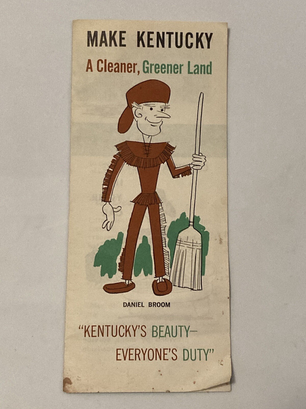 Vintage Kentucky A Cleaner, Greener Land - Department of Conservation Brochure
